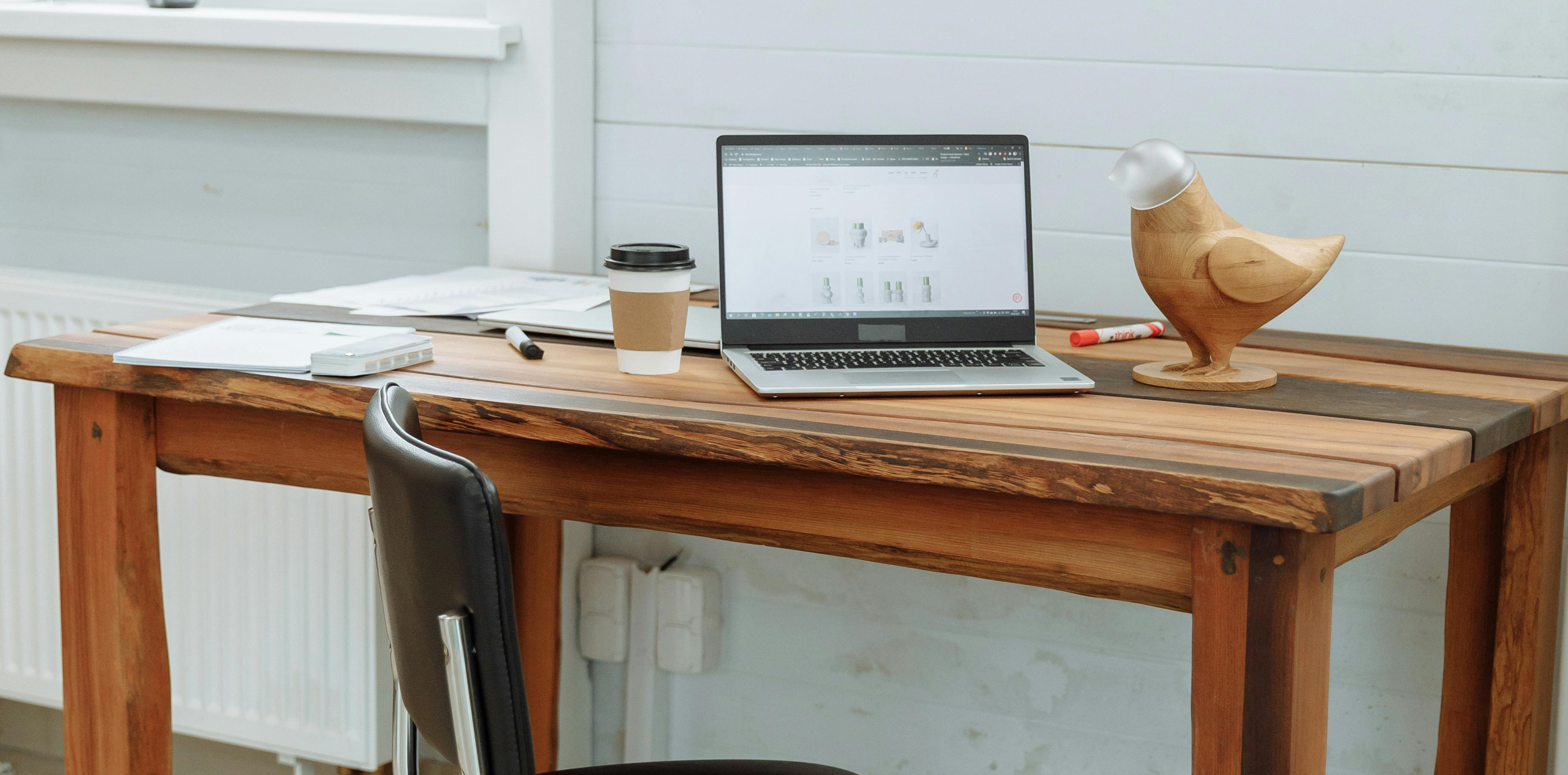 photo of a desk - credit to pexels user thirdman for image