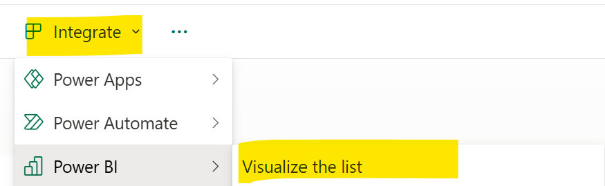 visualize this list menu screenshot